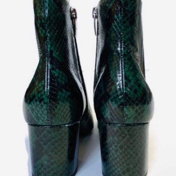 Marc Fisher Green & Black Jelly Booties Size 7 - Picture 4 of 8